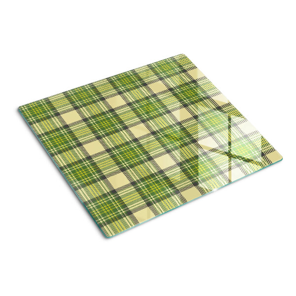 Planche à découper verre Motif à carreaux