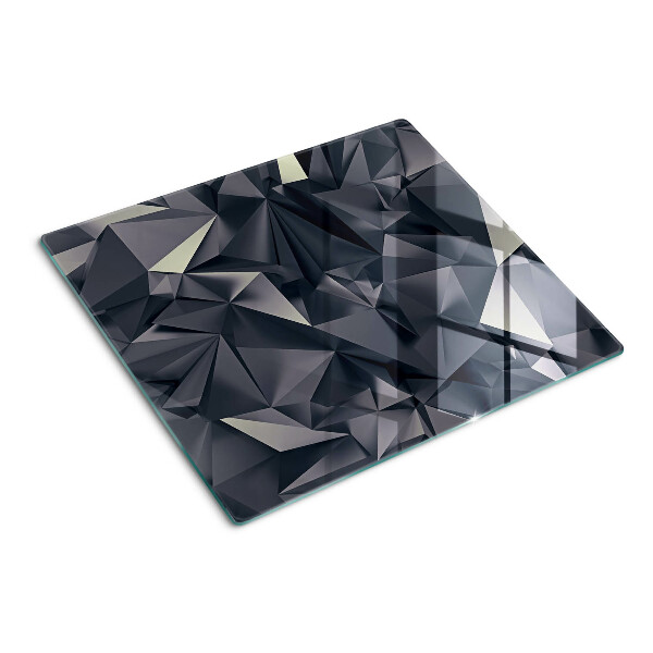 Planche à découper verre Géométrie en nuances de gris
