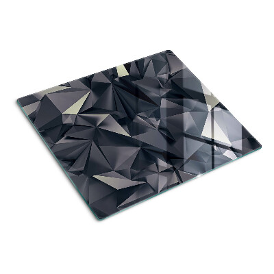 Planche à découper verre Géométrie en nuances de gris