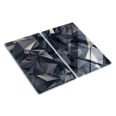 Planche à découper verre Géométrie en nuances de gris