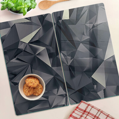Planche à découper verre Géométrie en nuances de gris