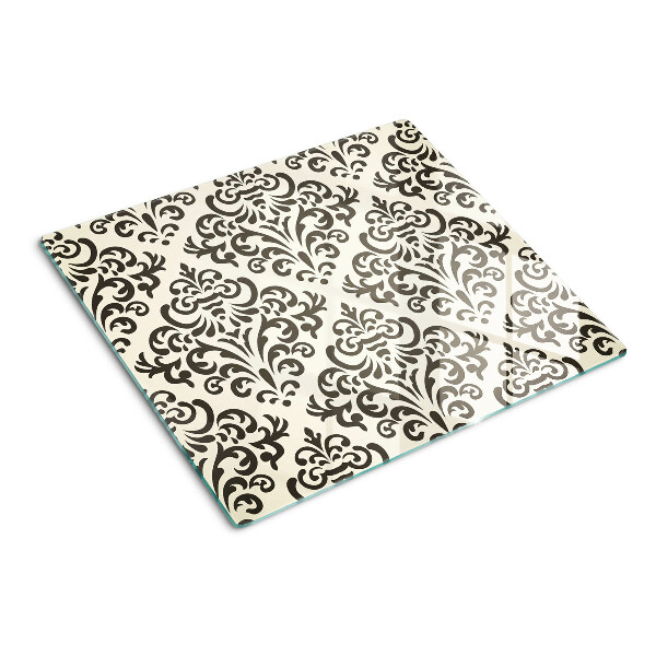 Planche à découper verre Motif végétal de style baroque