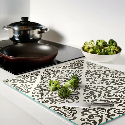 Planche à découper verre Motif végétal de style baroque