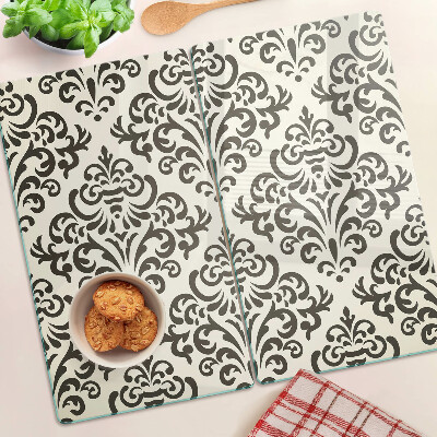 Planche à découper verre Motif végétal de style baroque