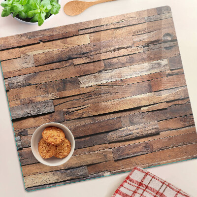Planche à découper verre Planche en bois de style rustique