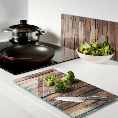 Planche à découper verre Planche en bois de style rustique