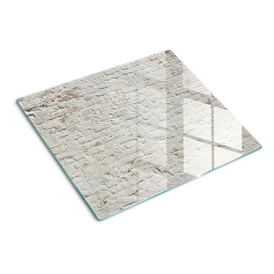 Planche à découper en verre Mur de briques de style loft