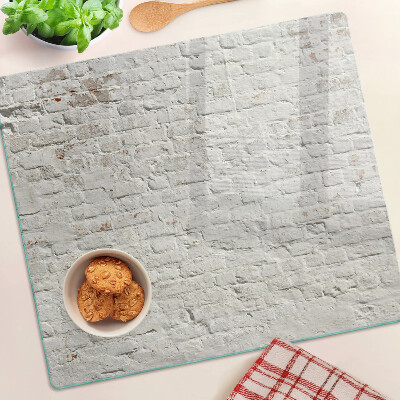 Planche à découper en verre Mur de briques de style loft