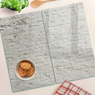 Planche à découper en verre Mur de briques de style loft