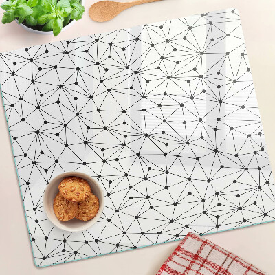 Planche à découper verre Géométrie de la grille