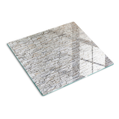 Planche à découper verre Mur de briques en pierre