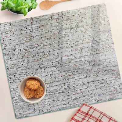 Planche à découper verre Mur de briques en pierre