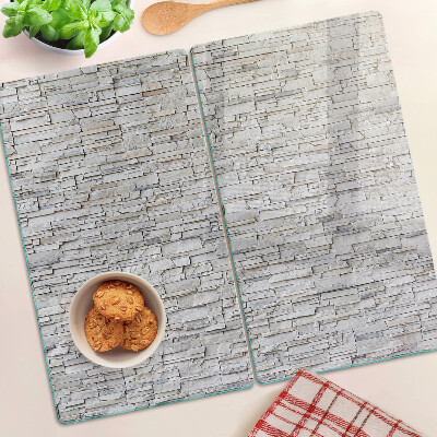 Planche à découper verre Mur de briques en pierre