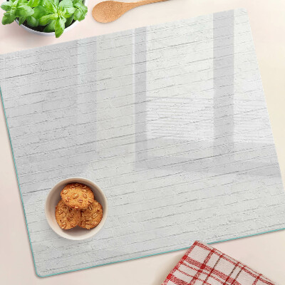 Planche à découper en verre Planchers blancs
