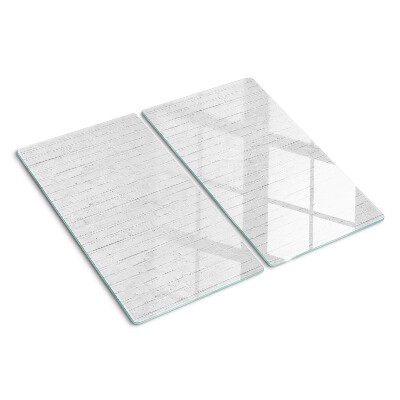Planche à découper en verre Planchers blancs