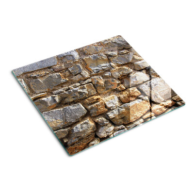 Planche à découper verre Mur de pierre