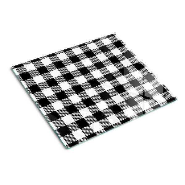 Planche à découper verre Motif à carreaux