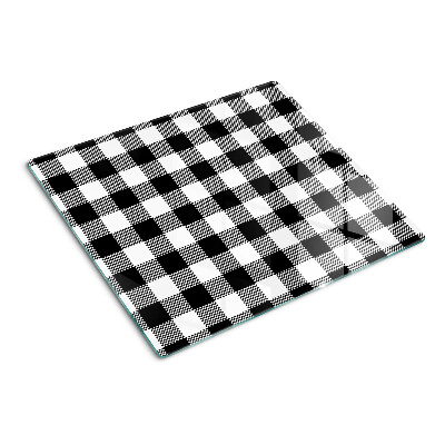 Planche à découper verre Motif à carreaux