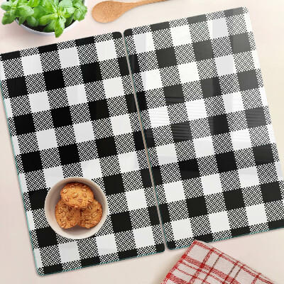 Planche à découper verre Motif à carreaux