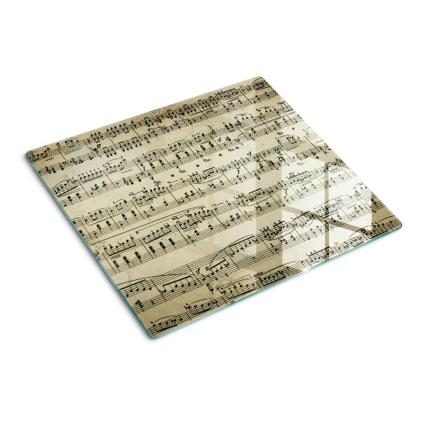 Planche à découper verre Notation musicale