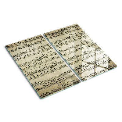 Planche à découper verre Notation musicale