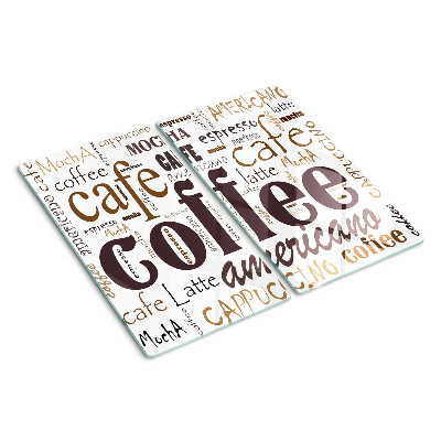 Planche à découper verre Café et boissons à base de café