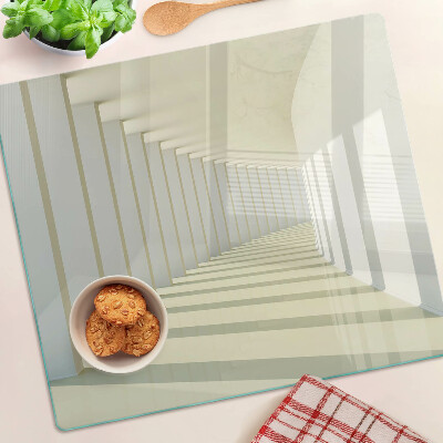 Planche à découper en verre Perspective architecturale avec effet miroir