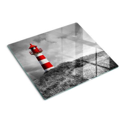 Planche à découper verre Phare dans le paysage