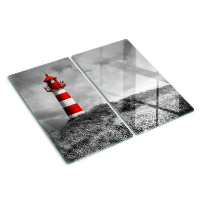Planche à découper verre Phare dans le paysage