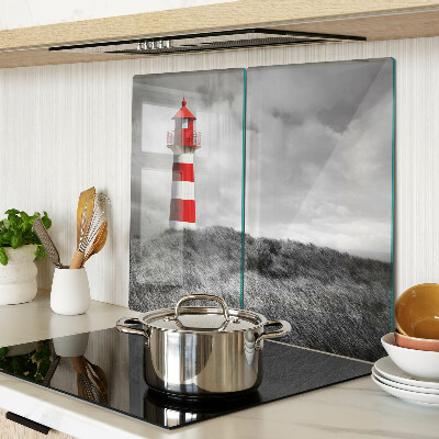 Planche à découper verre Phare dans le paysage