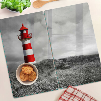Planche à découper verre Phare dans le paysage