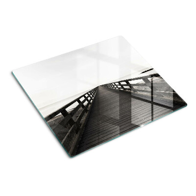 Planche à découper en verre Jetée en bois au-dessus de l'eau