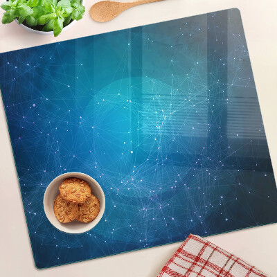 Planche à découper verre Motif de lignes et de points géométriques