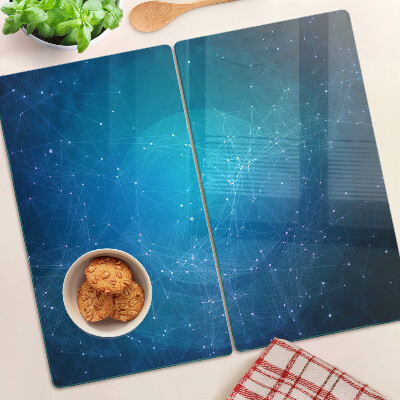 Planche à découper verre Motif de lignes et de points géométriques