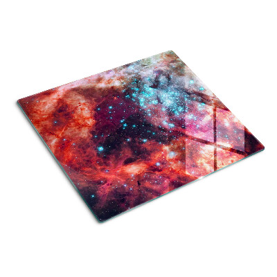 Planche à découper verre Paysage spatial avec des étoiles