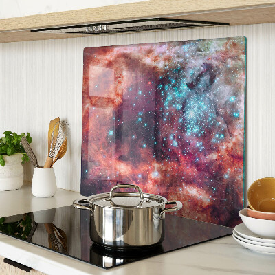 Planche à découper verre Paysage spatial avec des étoiles