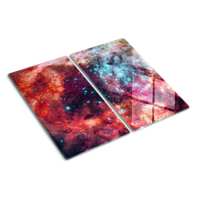 Planche à découper verre Paysage spatial avec des étoiles