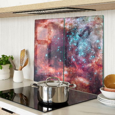 Planche à découper verre Paysage spatial avec des étoiles