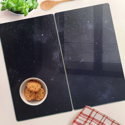 Planche à découper en verre Univers cosmique avec des étoiles