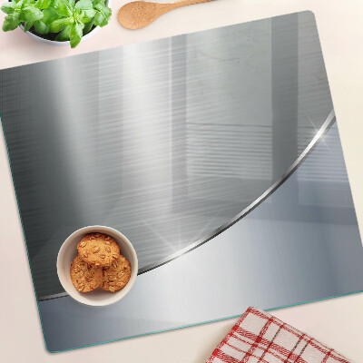 Planche à découper en verre Brillance métallique avec reflets