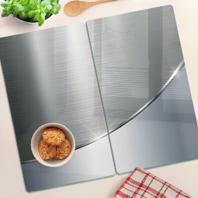 Planche à découper en verre Brillance métallique avec reflets