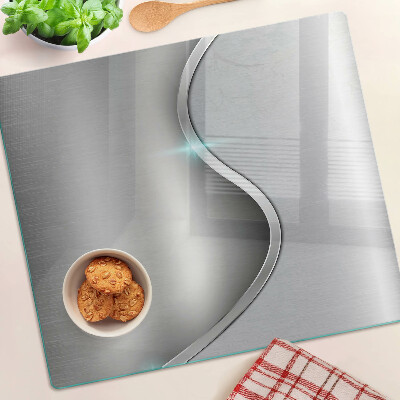 Planche à découper en verre Design moderne avec une vague