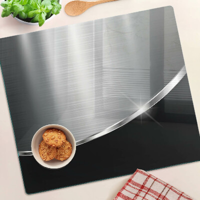 Planche à découper verre Brillance métallique avec reflets