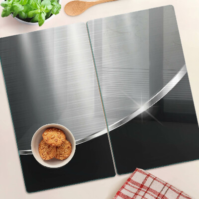 Planche à découper verre Brillance métallique avec reflets