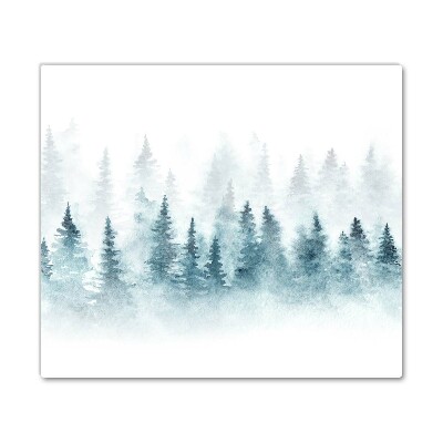 Forêt sapin de Noël de neige de Noël blanc