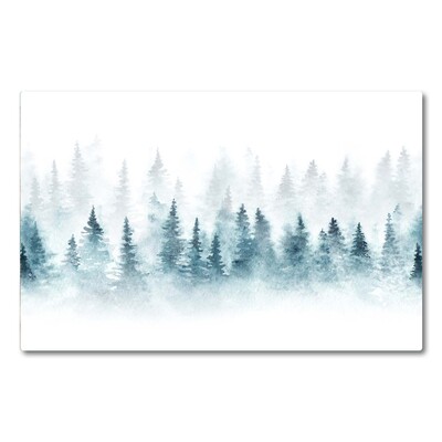 Forêt sapin de Noël de neige de Noël blanc