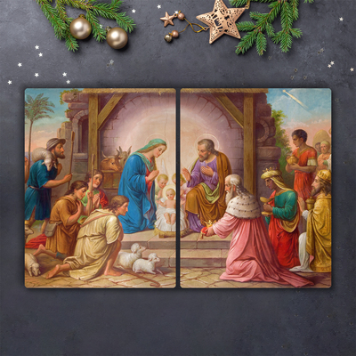 Stable Noël Jésus Multicolore