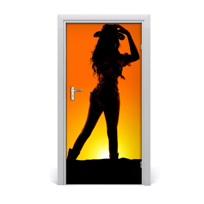 Stickers porte interieur Figure cowgirls