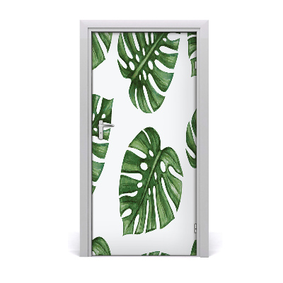 Autocollant de porte Monstera