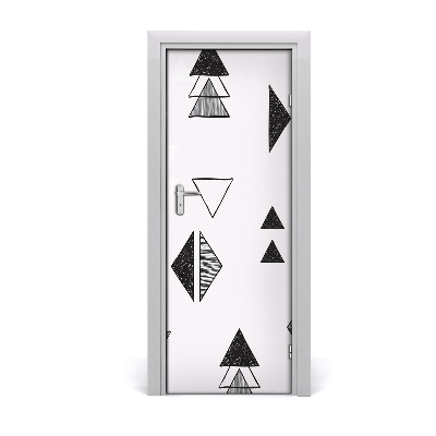 Stickers porte interieur Triangles arrière-plan